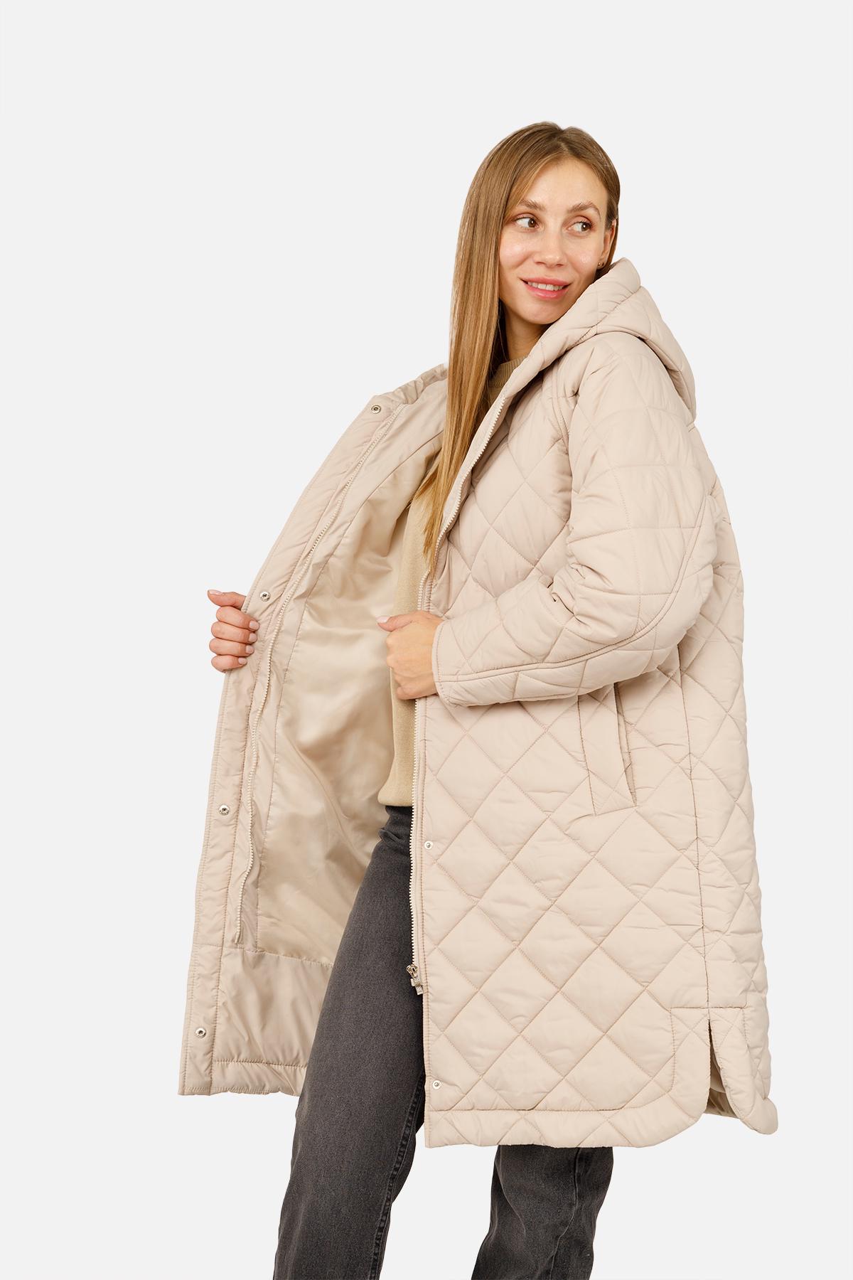 Куртка жіноча ЦБ-00259285 р. 40 Бежевий (28422184) - фото 3 Куртка жіноча ЦБ-00259285 р. 40 Бежевий (28422184) - фото 3