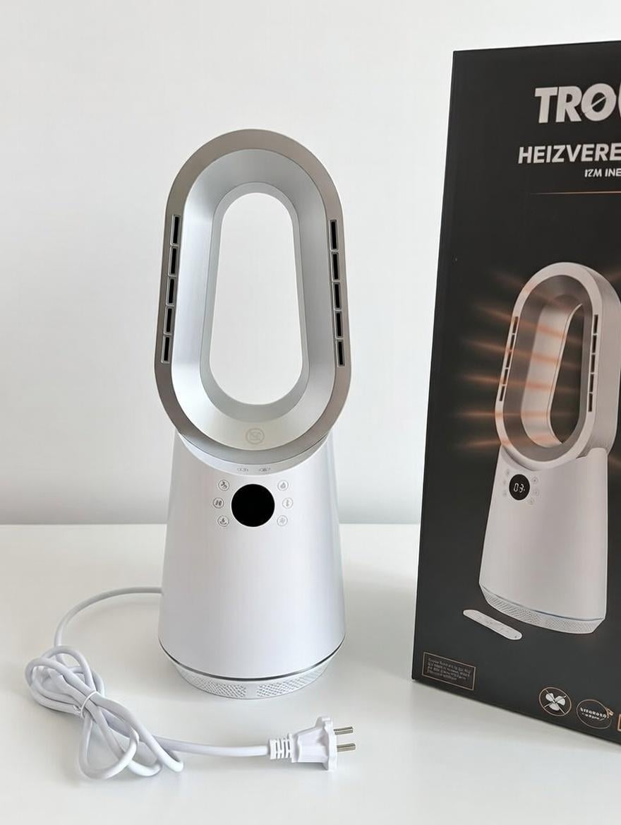 Тепловентилятор безлопатевий Tronic 1200 Вт LED-підсвітка/пульт ДК (300208)