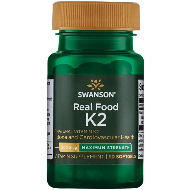 Витамин K Swanson Vitamin K2 200 мкг 30 мяг. капс. (000016281)