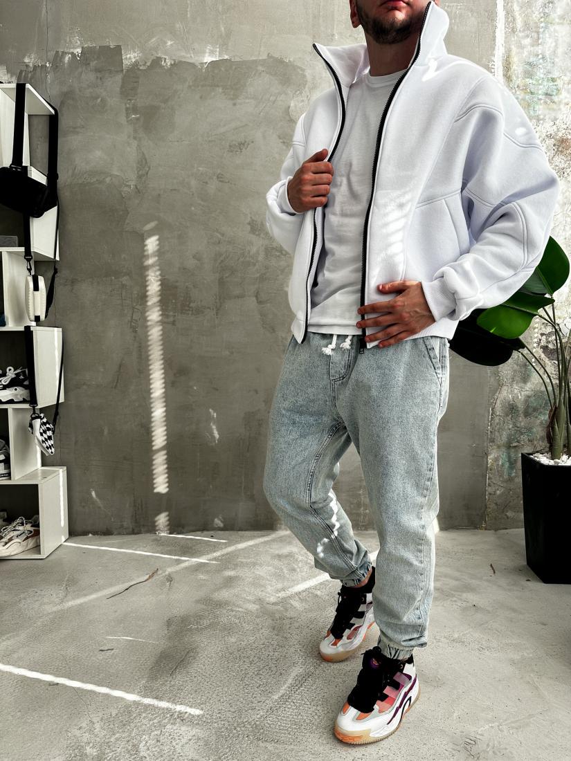 Бомбер 51-027 M/L Білий (34147) - фото 2 Бомбер 51-027 M/L Білий (34147) - фото 2