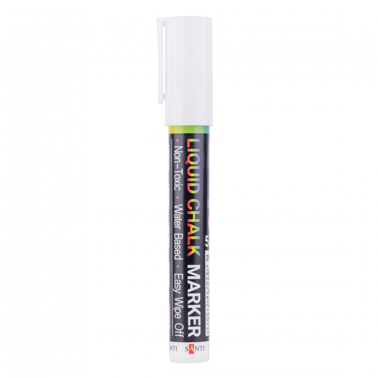 Меловой маркер SANTI 5 мм 9 шт./туб. Белый (0390610) - фото 3 Меловой маркер SANTI 5 мм 9 шт./туб. Белый (0390610) - фото 3