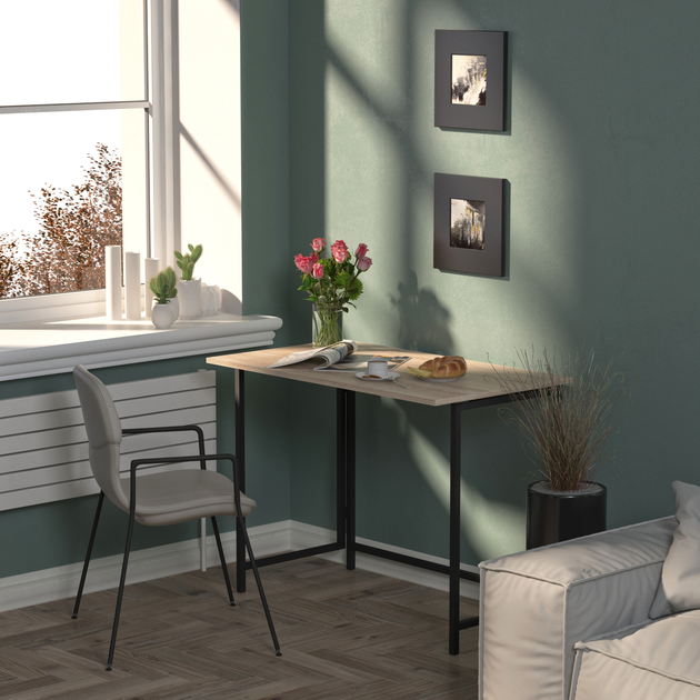 Обідній стіл трансформер Knap Knap книжка Білий (S201001003) - фото 3