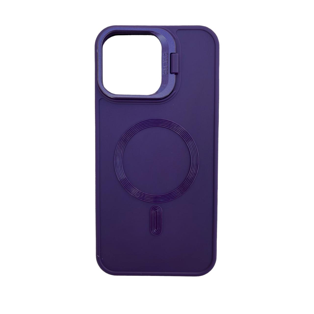 Силіконовий чохол Wave з MagSafe для iPhone 15 Pro Purple - фото 1