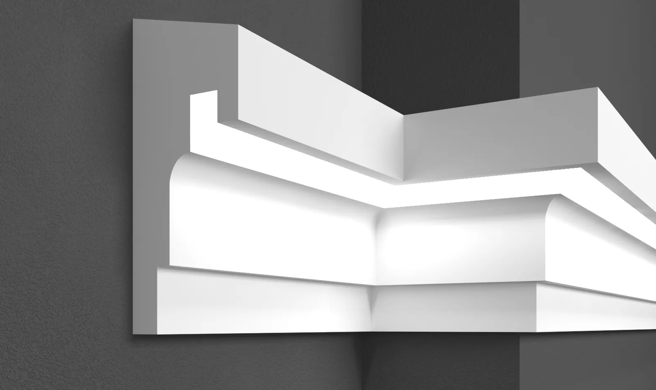 Молдинг фасадный Prestige Decor MC 307 led 2000 мм (2331437110)