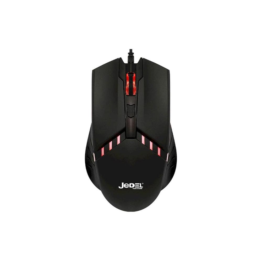 Мышь ведущая JEDEL M82 4D Wired Mouse с RGB-подсветкой оптическая DPI 800-1200-1600 USB Black (180895) - фото 3