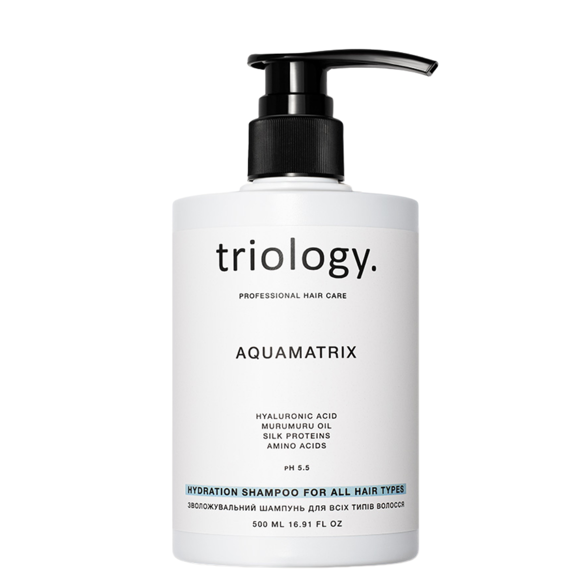 Шампунь для волос увлажняющий Triology Aquamatrix с гиалуроновой кислотой 500 мл