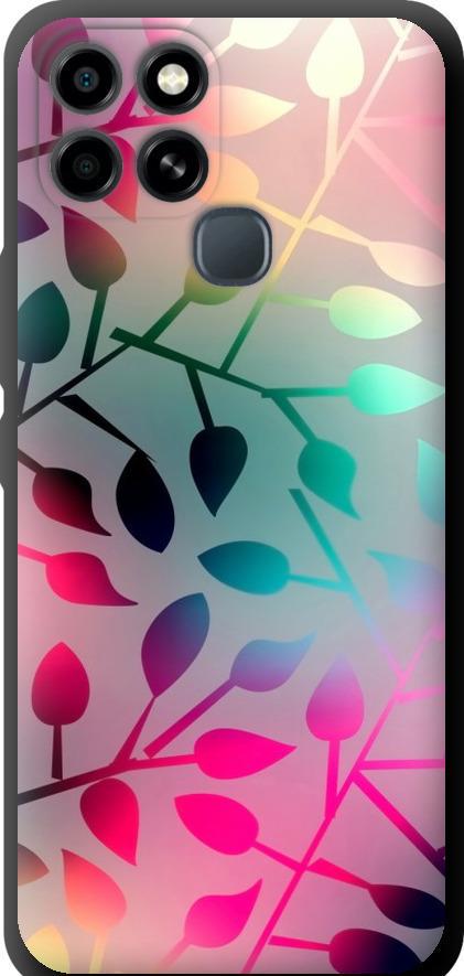 Чехол на Infinix Smart 6 Листья (2235b-2758-42517)