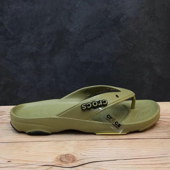 В'єтнамки чоловічі Crocs All-Terrain Flip Aloe р. 44-45 Оливковий (15128) - фото 2 В'єтнамки чоловічі Crocs All-Terrain Flip Aloe р. 44-45 Оливковий (15128) - фото 2