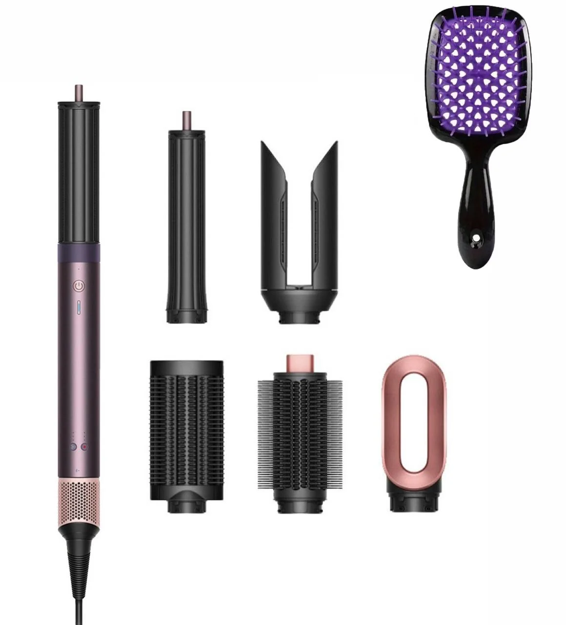 Стайлер для волосся HS09 Airwrap Coanda 2x з гребінцем Multi-styler&Dryer Straight to Wavy Jasper 6в1 1700 Вт Plum (3041244469)