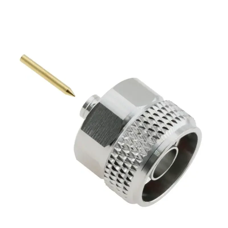 Коннектор для телекоммуникаций N типа для RG402 со сверхнизким угасанием сигнала ≤0.05 дБ на частотах до 3000 МГц 1 шт. Золотой (000049097_2) Коннектор для телекоммуникаций N типа для RG402 со сверхнизким угасанием сигнала ≤0.05 дБ на частотах до 3000 МГц 1 шт. Золотой (000049097_2)