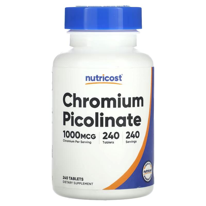 Пиколинат хрома Nutricost Chromium 1000 мг 240 таб. Пиколинат хрома Nutricost Chromium 1000 мг 240 таб.