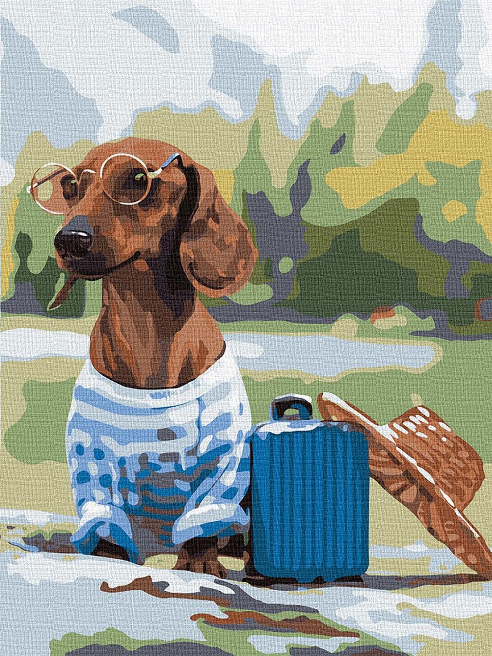 Картина по номерам Идейка Маленький путешественник KHO4275 холст на подрамнике 30x40 см (1566654323)