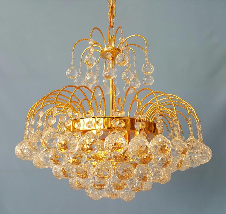 Хрустальная люстра L37043/6 Золото/Белый (AN000503)