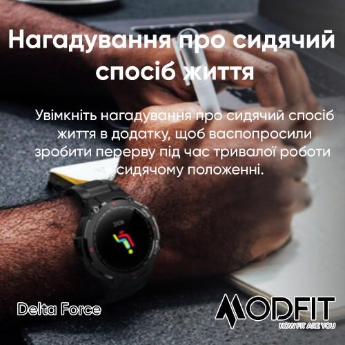 Смарт-годинник Modfit Delta Force All Black - фото 14