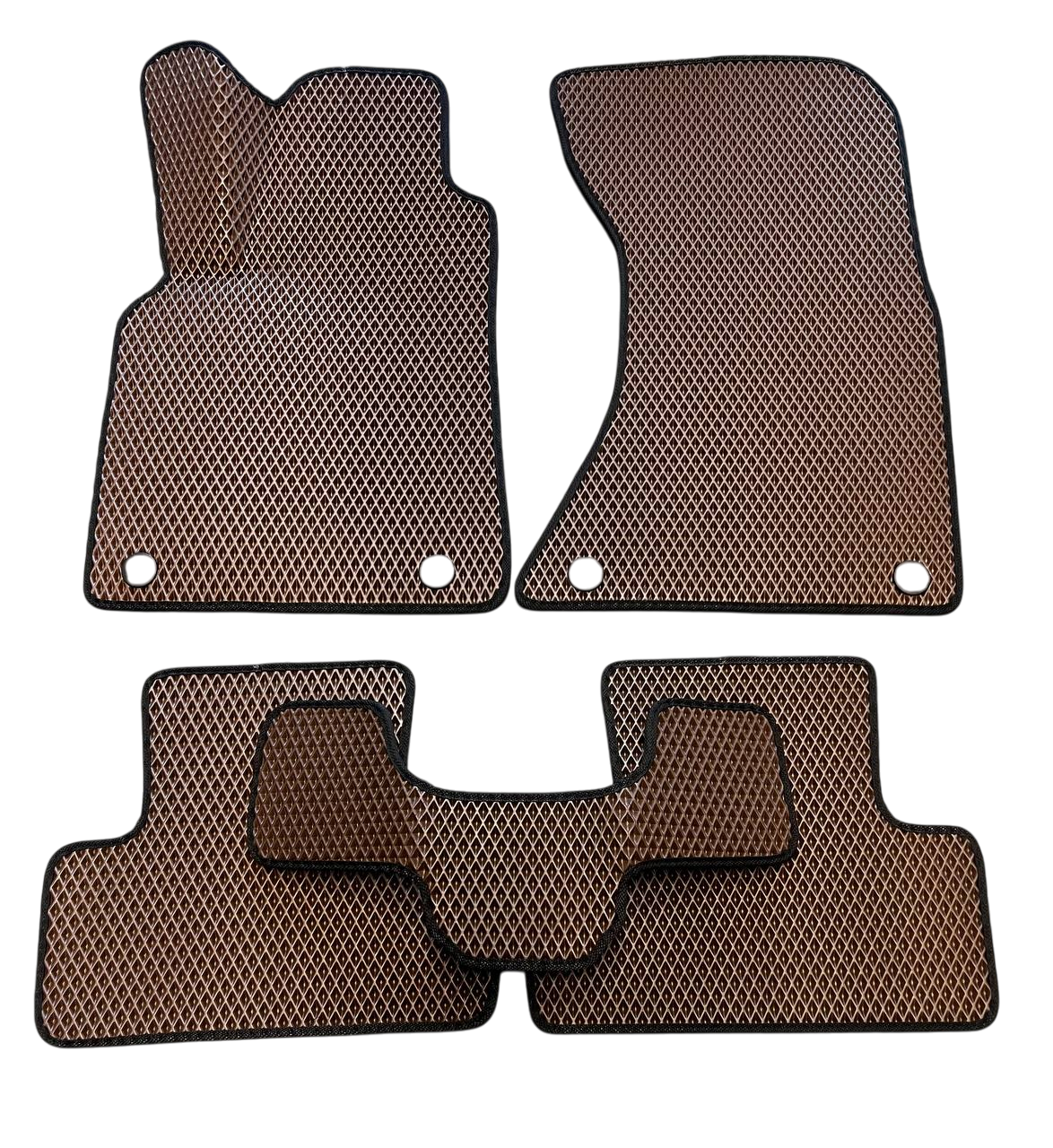 Коврики EVA с 3Д лапой в салон для Audi Q5 2008-2017 гг. Коричневый (2739825697)