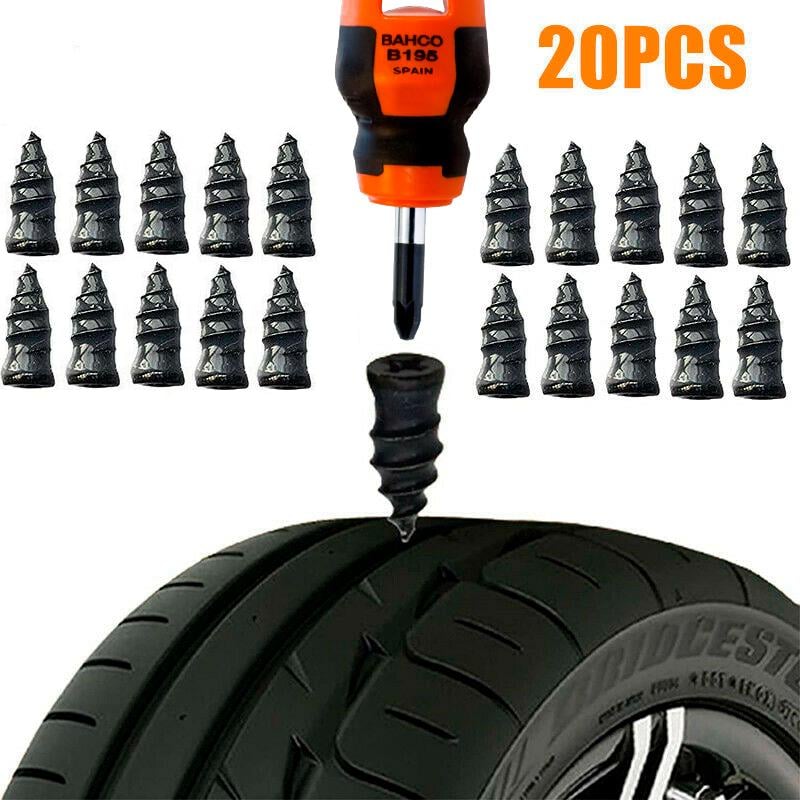 Ремкомплект для шин Tire repair nail гумові цвяхи 20 шт. Чорний (1009080-Black) - фото 7