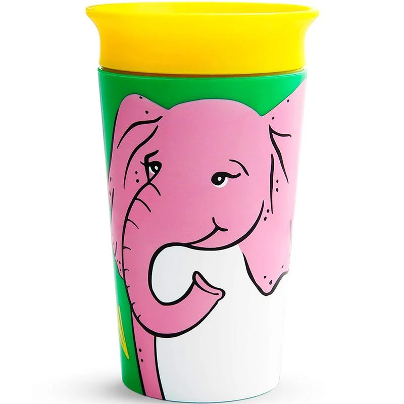 Чашка непроливна Munchkin Miracle 360 Wildlove Elephant Манчкін Слон 266 мл (00485)