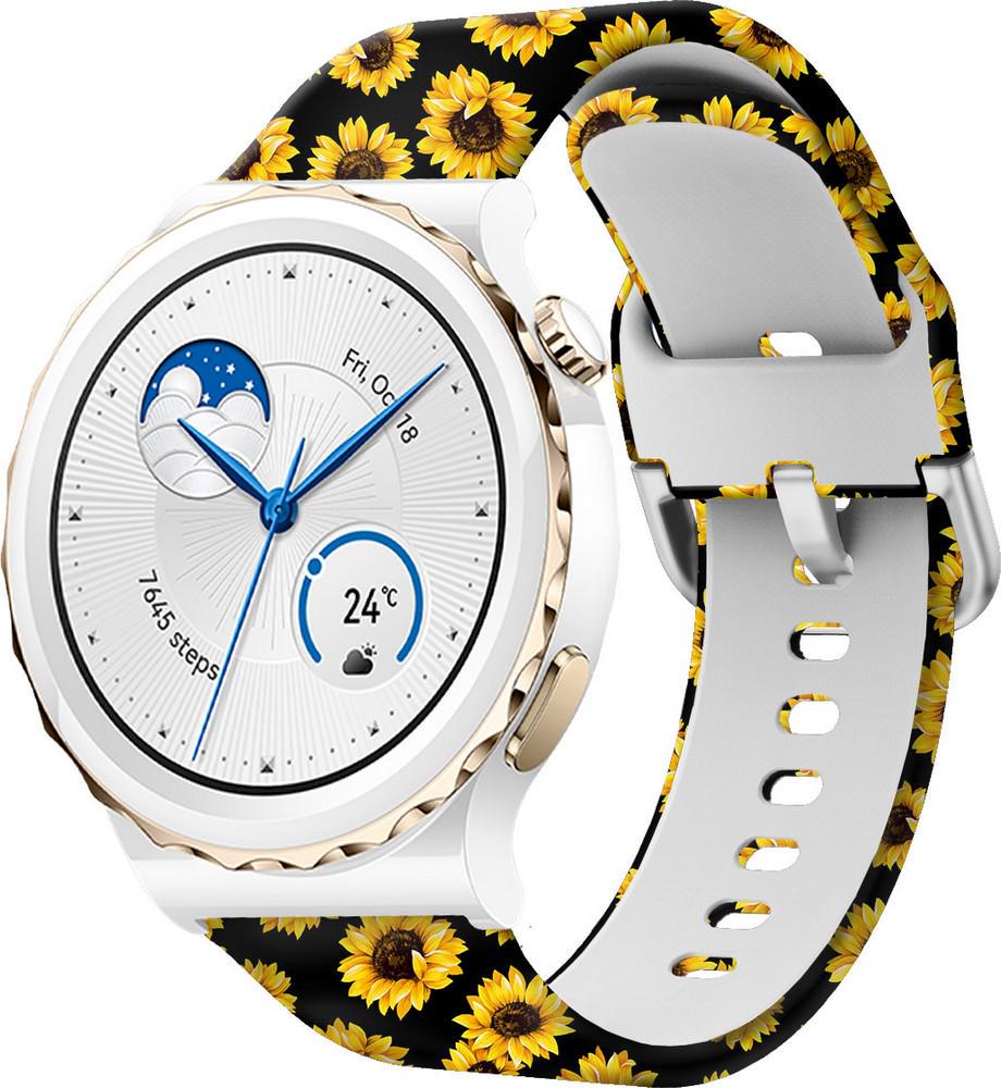 Ремешок Colorful для Huawei Watch GT3 Pro 43 мм Sunflowers (38302)