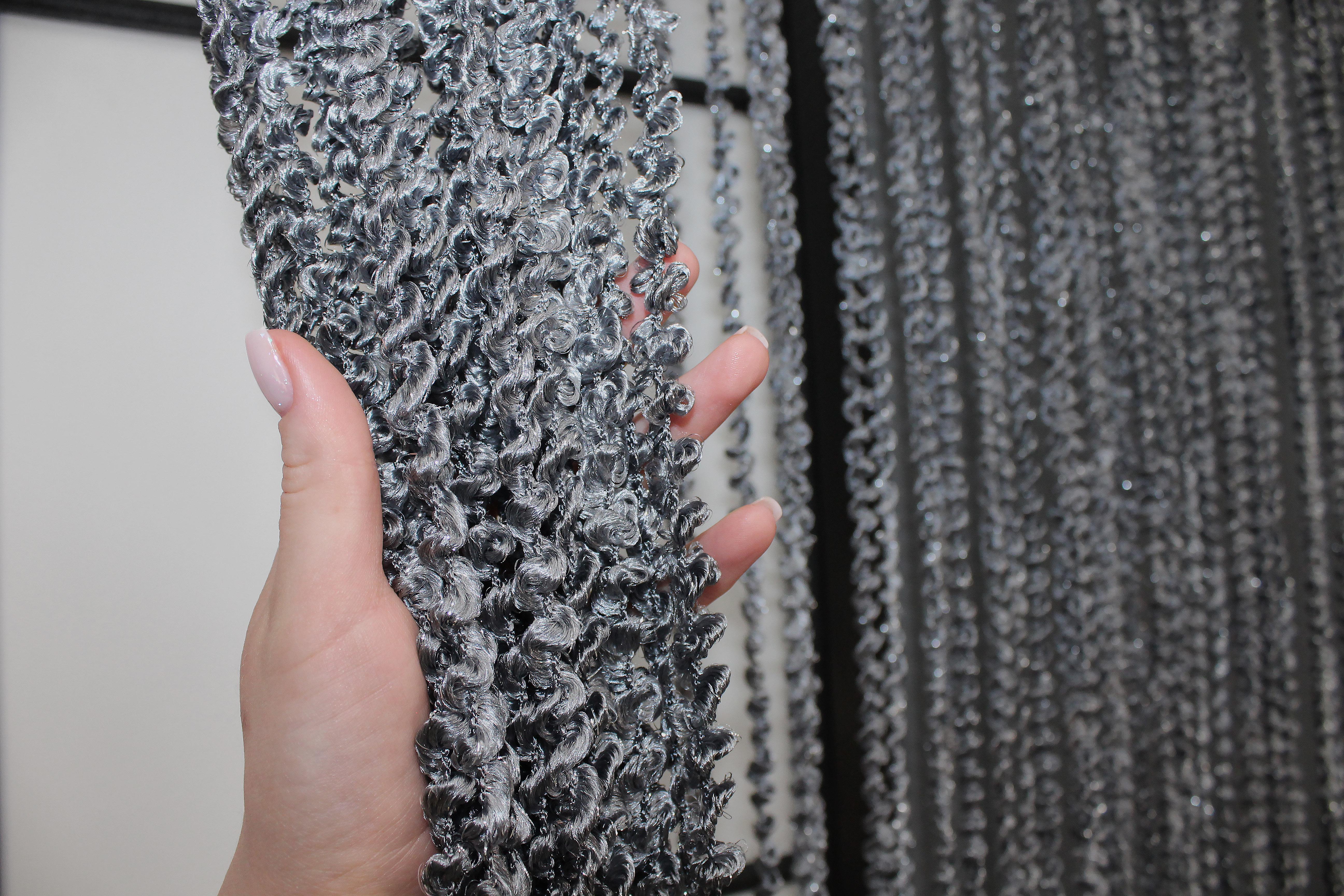 Шторы-нити спираль с люрексом 300х300 см Темно-серый (61-025) - фото 5 Шторы-нити спираль с люрексом 300х300 см Темно-серый (61-025) - фото 5
