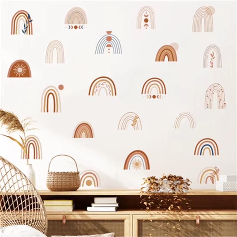 Набір вінілових наліпок Веселка в дитячу кімнату на стіну для хлопчиків і дівчаток 30х80 см - фото 3 Набір вінілових наліпок Веселка в дитячу кімнату на стіну для хлопчиків і дівчаток 30х80 см - фото 3