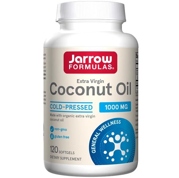 Кокосовое масло Jarrow Formulas Extra Virgin 1000 мг 120 Softgels