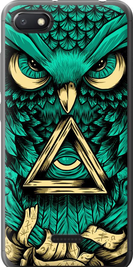 Чехол на Xiaomi Redmi 6A Сова Арт-тату (3971u-1531-42517)