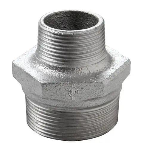 Ніпель чавунний редукційний оцинкований 1 1/2х1 1/4" (4860)