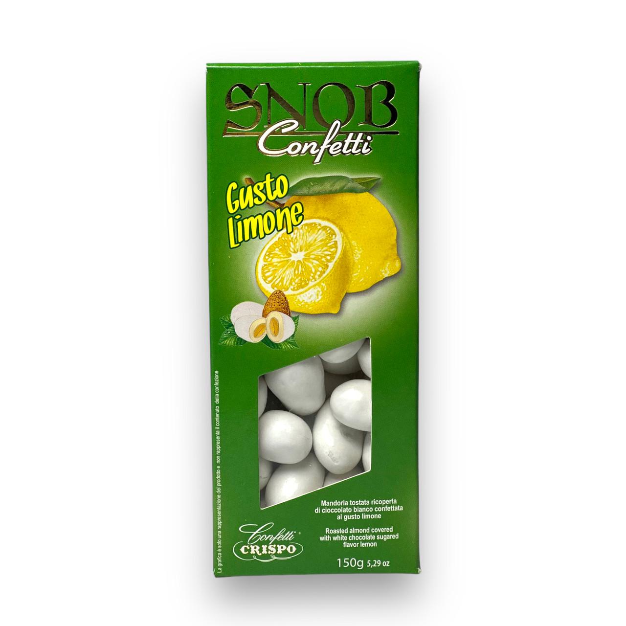 Драже з мигдалем CRISPO зі смаком лимону snob confetti gusto limone 150г