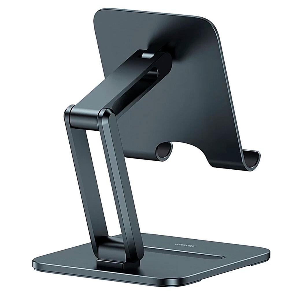 Держатель для мобильного BASEUS Desktop Biaxial Foldable Metal Stand for Tablets Grey (LUSZ000113) - фото 3 Держатель для мобильного BASEUS Desktop Biaxial Foldable Metal Stand for Tablets Grey (LUSZ000113) - фото 3
