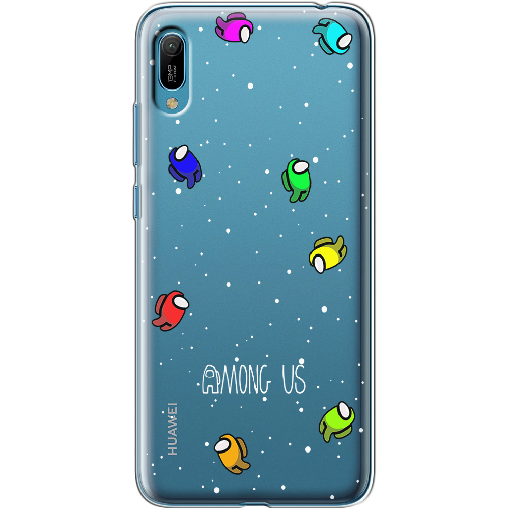 Чехол Boxface Huawei Y6 2019 Among Us Invisible Прозрачный силикон (36451-bk76-36451)