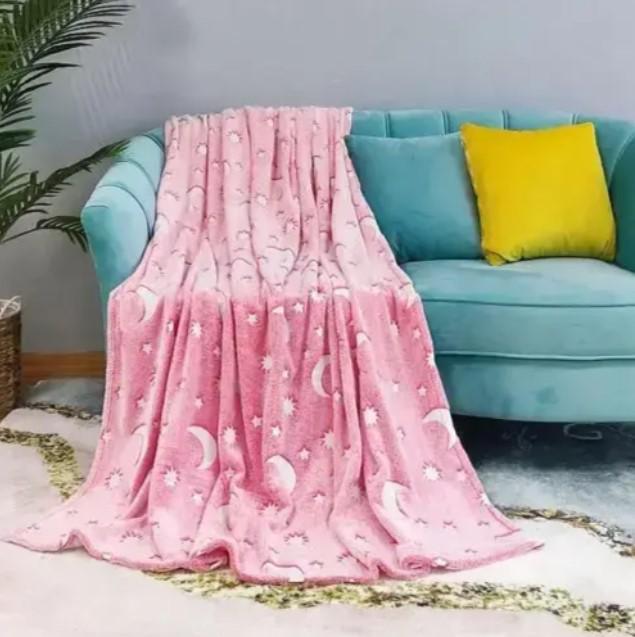 Плед Зіркове небо світиться у темряві 150х200 см Рожевий (2104618354) - фото 9 Плед Зіркове небо світиться у темряві 150х200 см Рожевий (2104618354) - фото 9