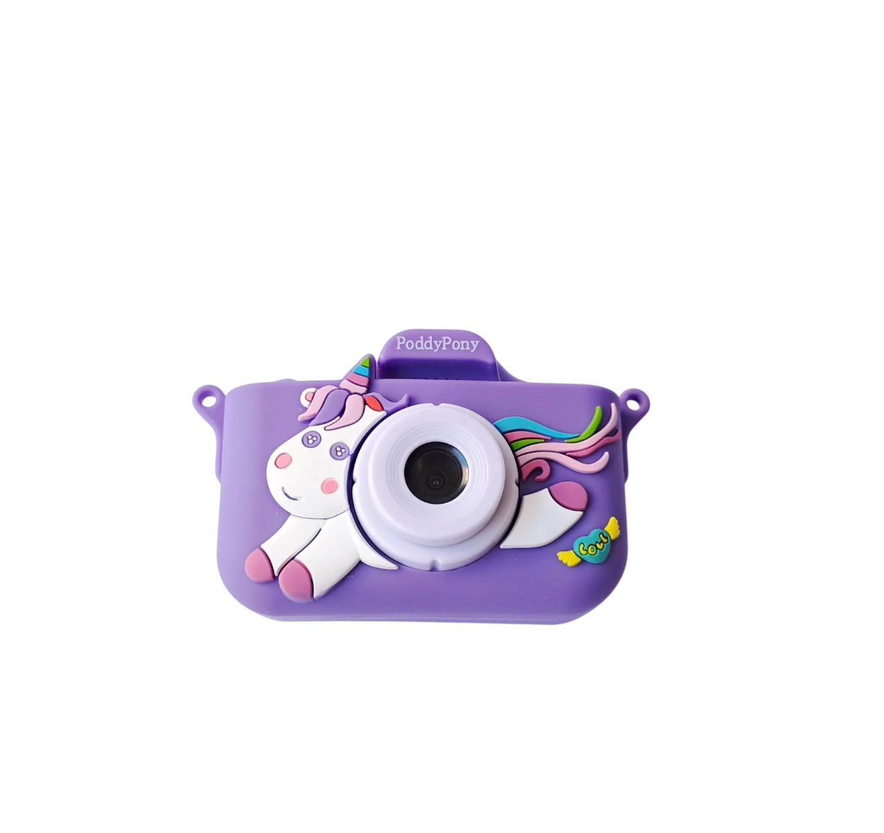 Камера цифровая с единорогом для снимков Фиолетовый (KC-812)