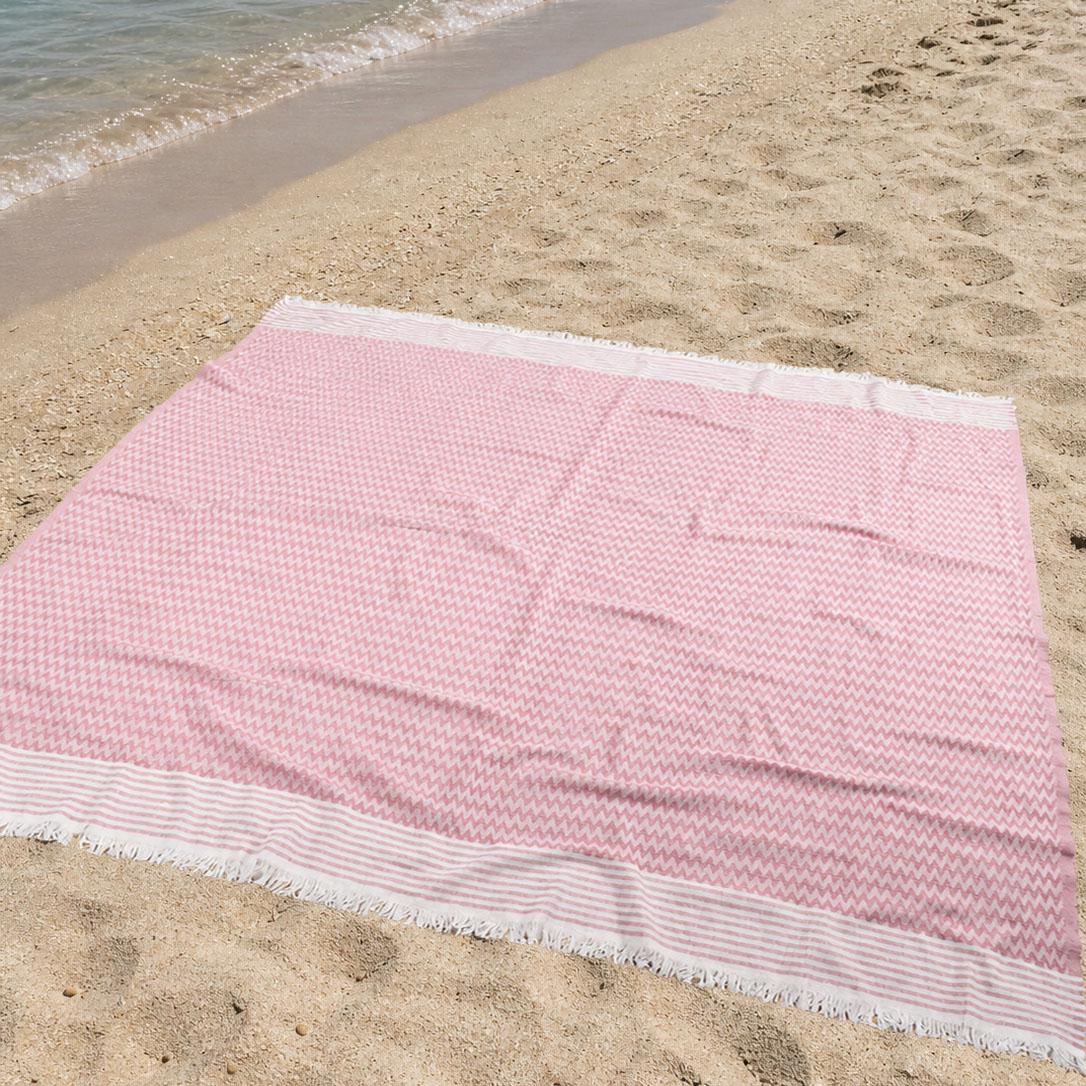Пляжне покривало Breeze 170х200 см Pink (35495147)