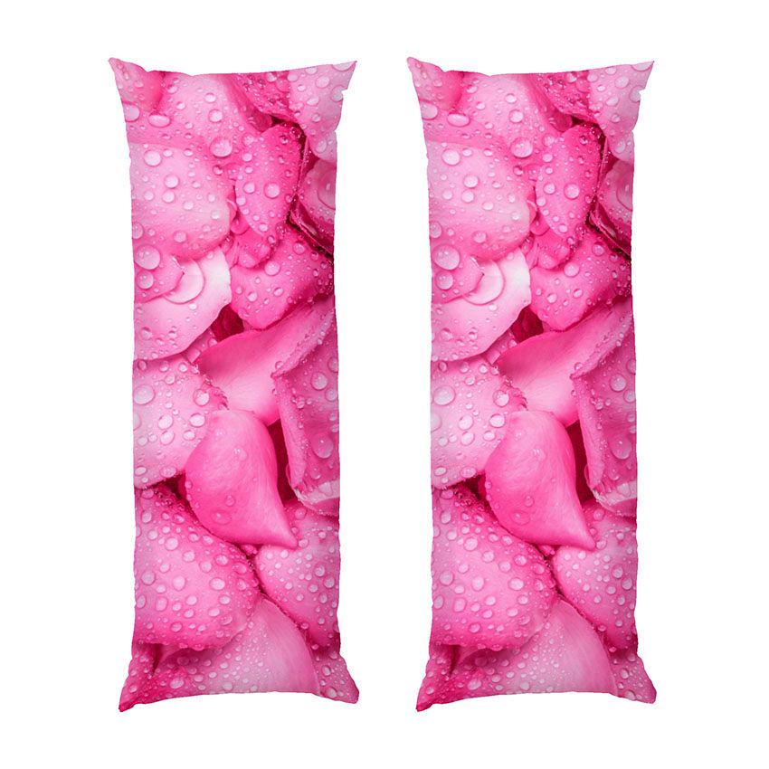 Подушка дакимакура Petals Pink rose габардин 140х45 см (114215-2)