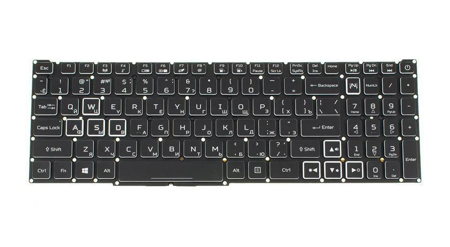 Клавиатура для ноутбука Acer Nitro AN517-55 Черный (163232)
