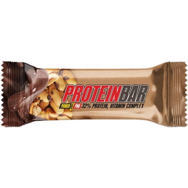 Вуглеводно-протеїновий батончик Power Pro Углеводно-протеїновий батончик 32% Protein Bar 60 г Caramel Peanuts (000007134)