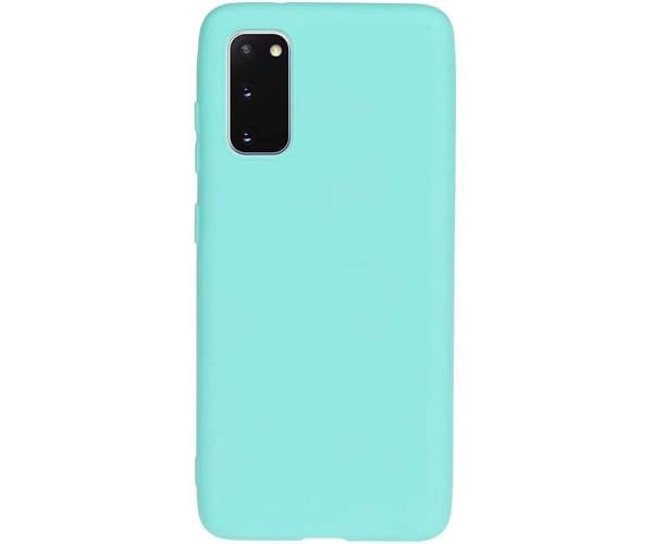 Чехол-накладка Silikone Matted для Samsung Galaxy S20 / S20 5G блакитний Чехол-накладка Silikone Matted для Samsung Galaxy S20 / S20 5G блакитний