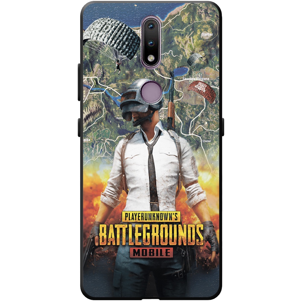 Чехол Boxface Nokia 2.4 PUBG Mobile Черный силикон (41297-up2309-43220) - фото 1