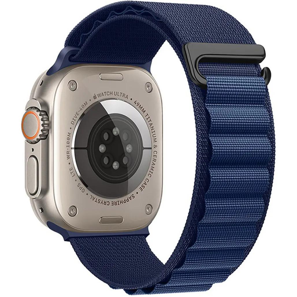 Ремінець Hoco WA20 Alpine Loop Nylon Strap для Apple Watch 42/44/45/46/49 мм Sea Blue