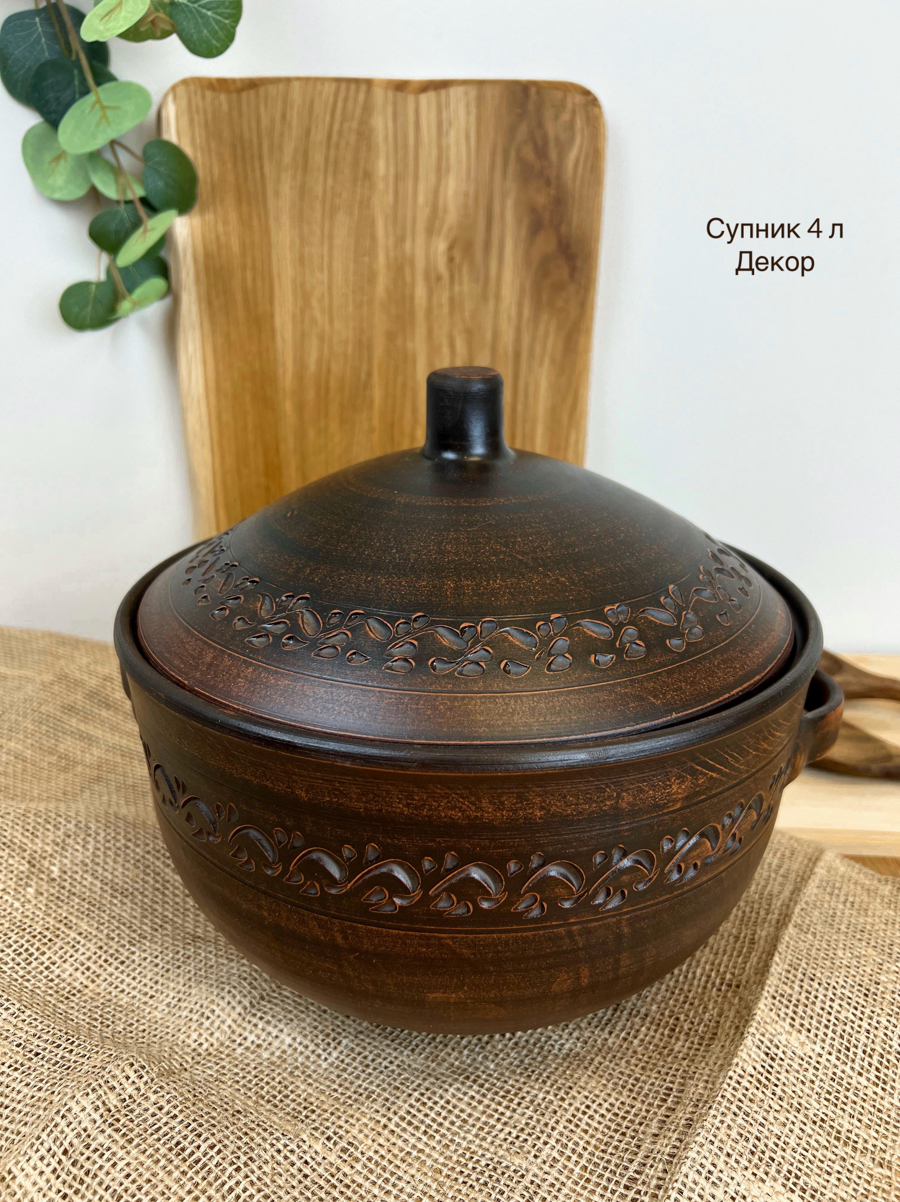 Набор керамической глиняной посуды Рождественский Двенадцать блюд большой декор (3129-4) - фото 20