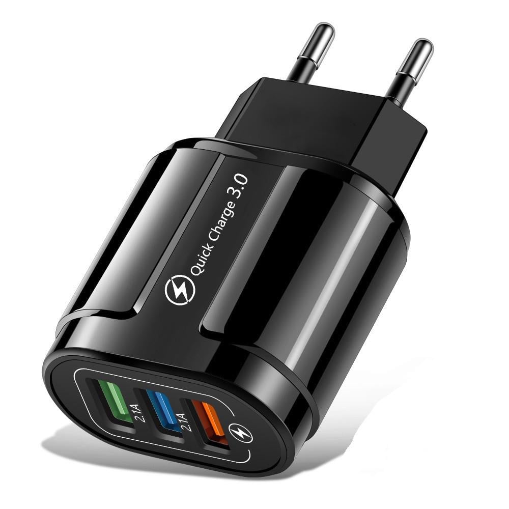 Зарядное устройство Alitek 3 USB Quick Charge 3,0 + 2x2,1A Black