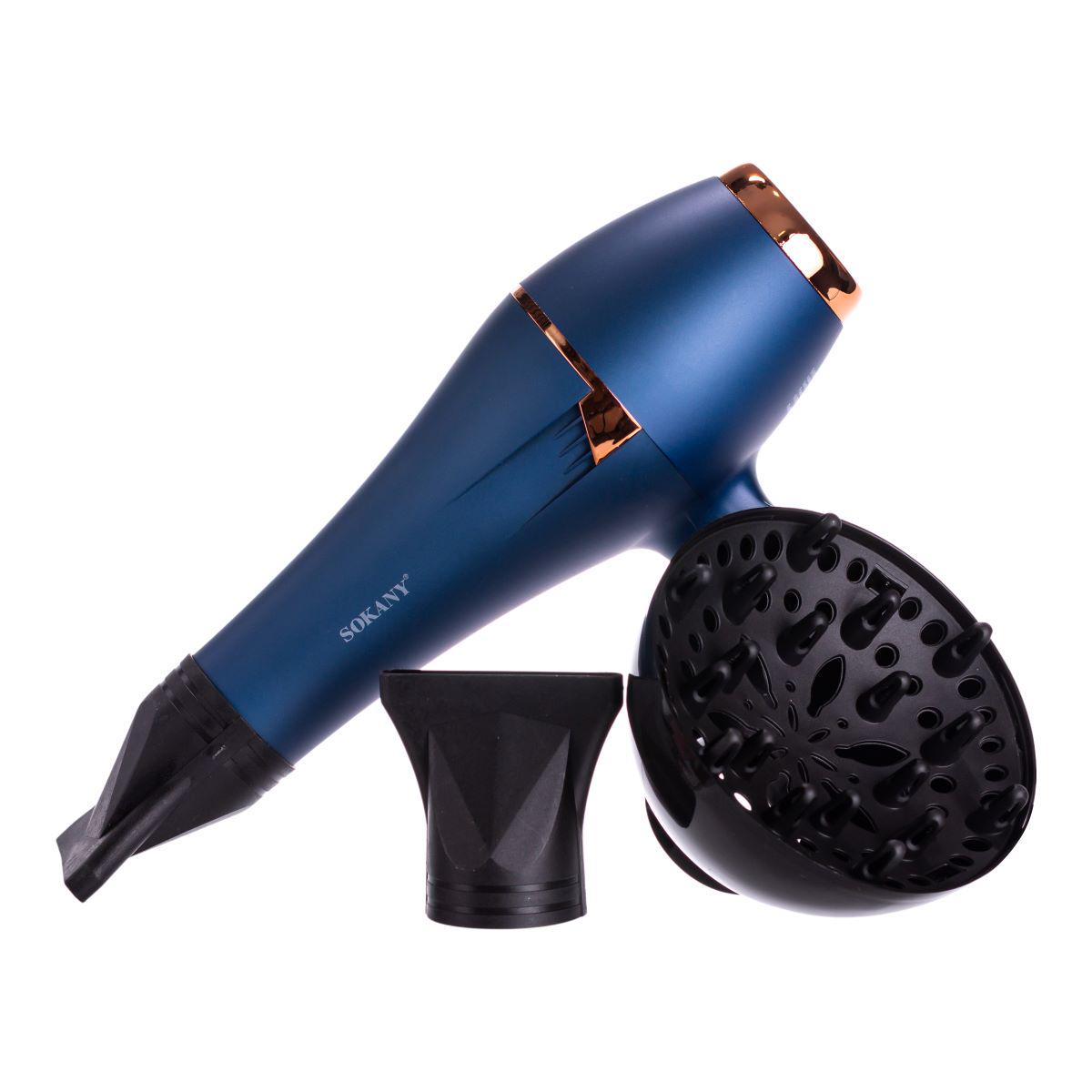 Фен для волосся Sokany SK-14001 з насадками концентратор та дифузор 2400 Вт (7408) - фото 3 Фен для волосся Sokany SK-14001 з насадками концентратор та дифузор 2400 Вт (7408) - фото 3