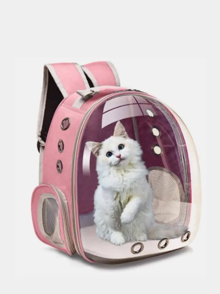 Переноска-рюкзак для котів та собак зі сферичним ілюмінатором (29666850)