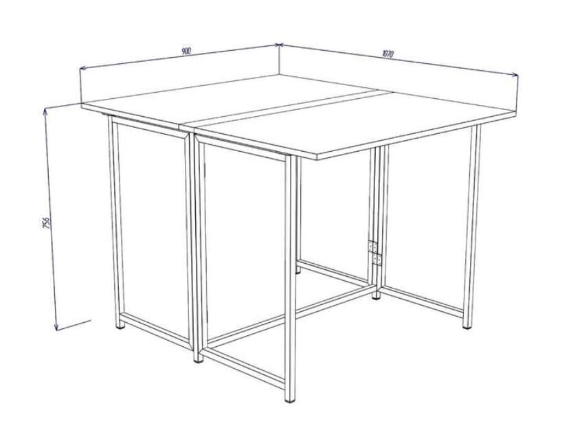 Стіл-трансформер Knap Knap Spier DUO 107х90х75, 6 см Венге - фото 4 Стіл-трансформер Knap Knap Spier DUO 107х90х75, 6 см Венге - фото 4