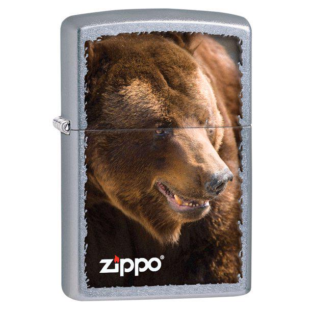 Зажигалка Zippo Grizzly Bear Street Chrome (80707)