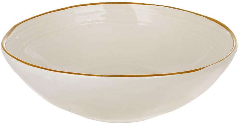 Тарелки глубокие керамические Daisy Casual на 6 шт. 20 см 800 мл Бежевый