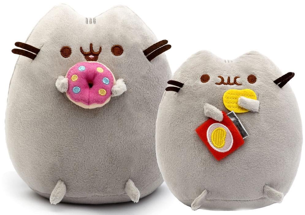 Мягкие игрушки Pusheen cat S&T 23х25 см/18х15 см 2 шт. Серый (n-9983)