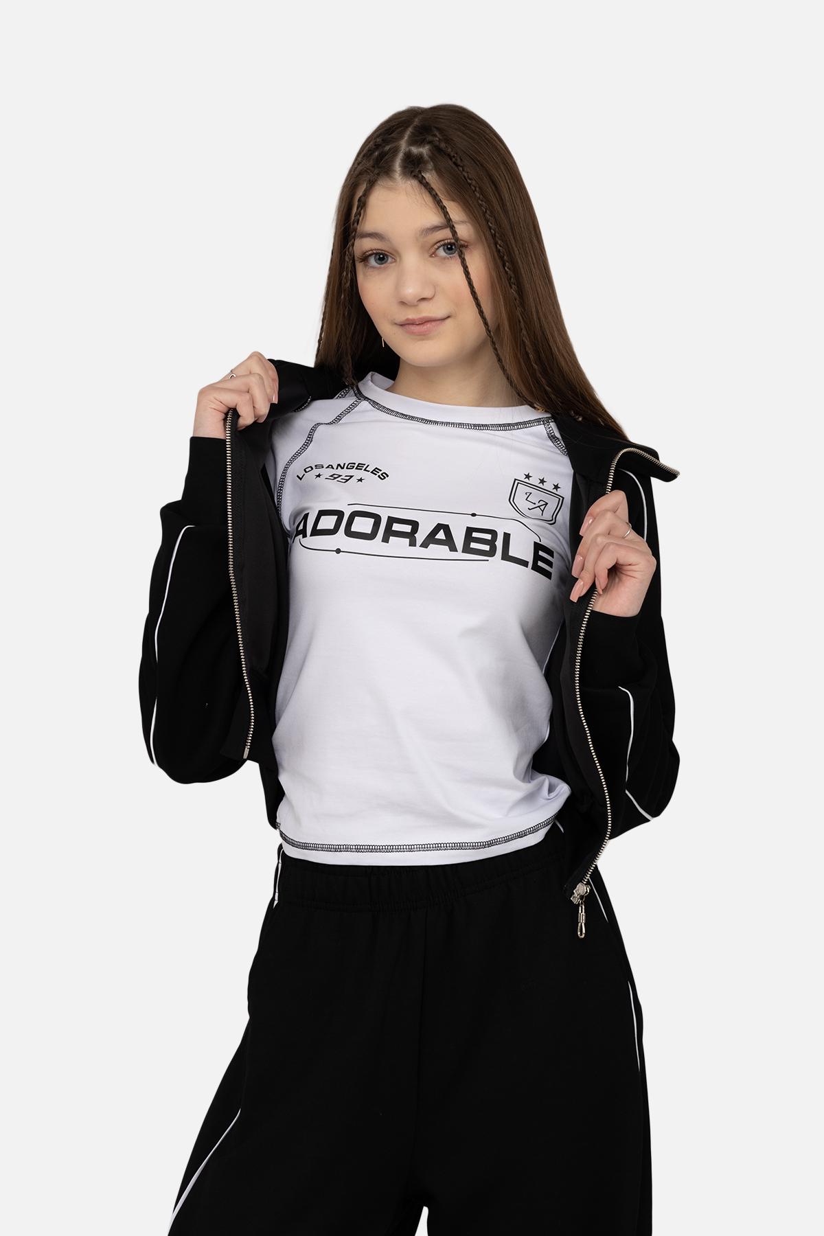 Кофта спортивная женская ЦБ-00266739 р. 42 Черный (SKT001037042) - фото 2