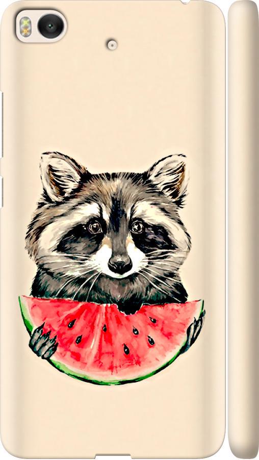 Чехол на Xiaomi Mi 5s Енотик с арбузом (4605m-395-42517)