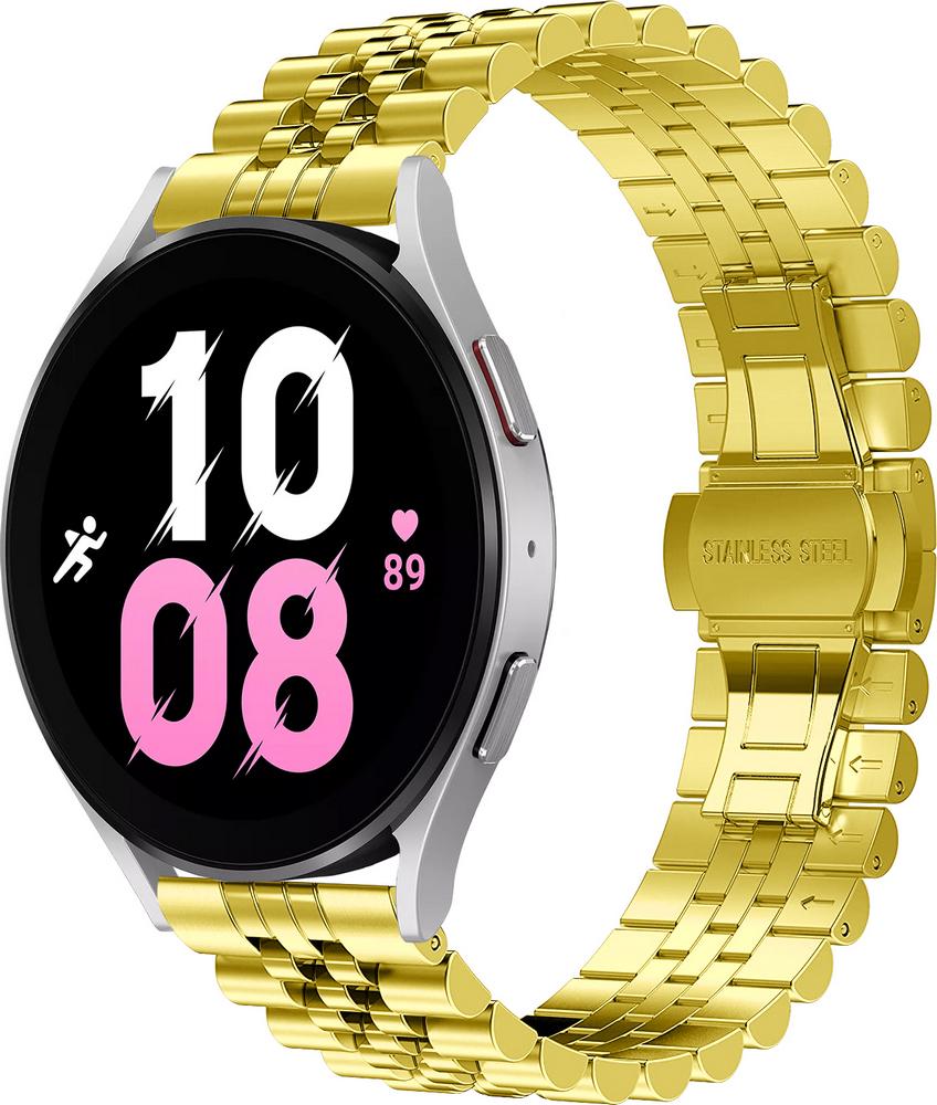 Браслет металлический Stech для Galaxy Watch 5 44 мм Gold (29603-2A)